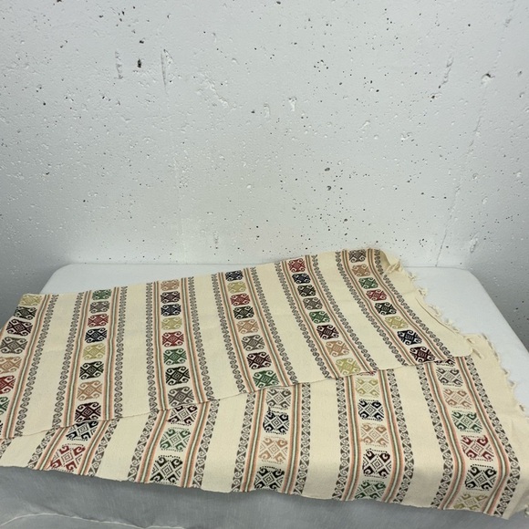 Mexican Southwest Backstrap Loom Table Runner 74 x 14.2” - Picture 6 of 14